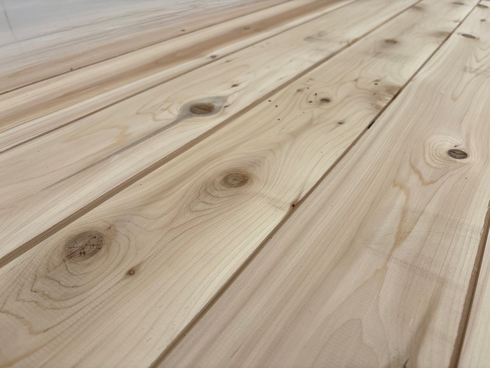 Kim dried shiplap white cedar