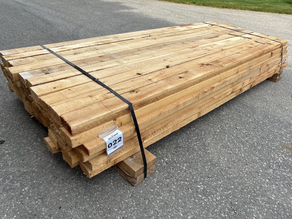 2" x 4" milled white cedar