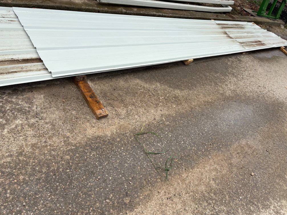 3 White Steel Barn Roofing Sheets