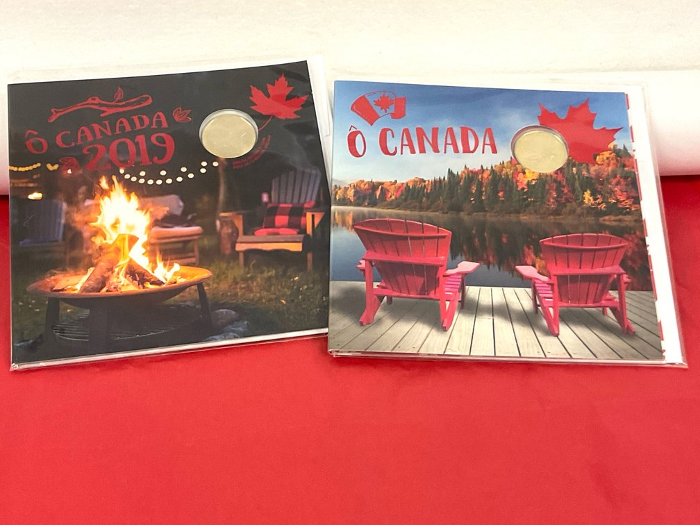 2018 & 2019 O Canada Coin Card Sets