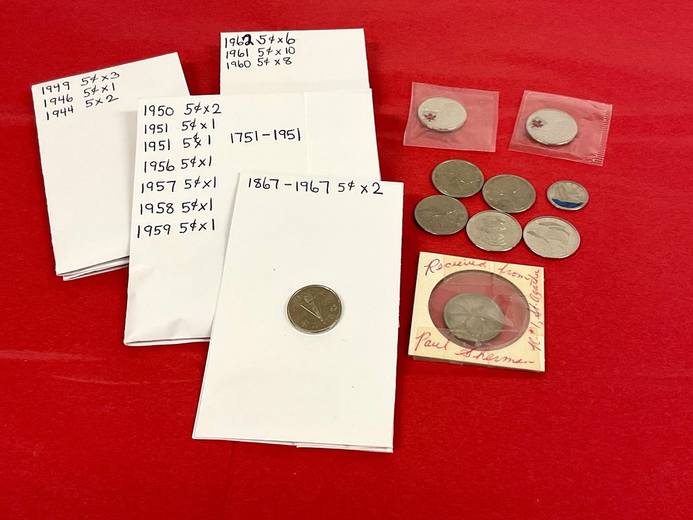 Vintage Nickels & More Canadian Coins
