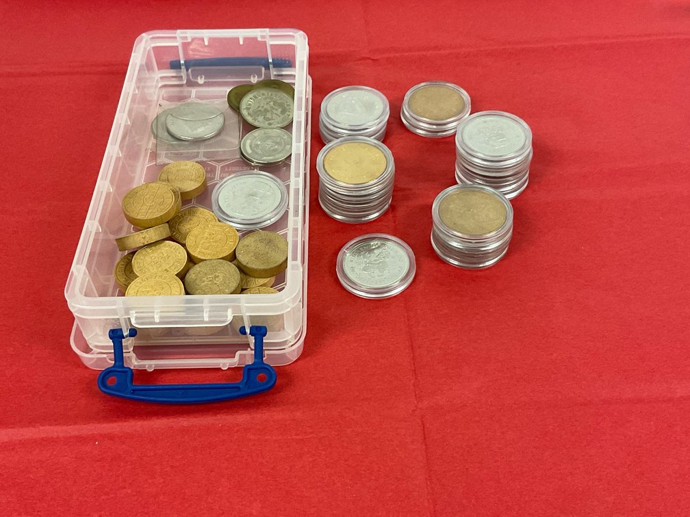 Collection of Souvenir Dollars, Tokens & Coins