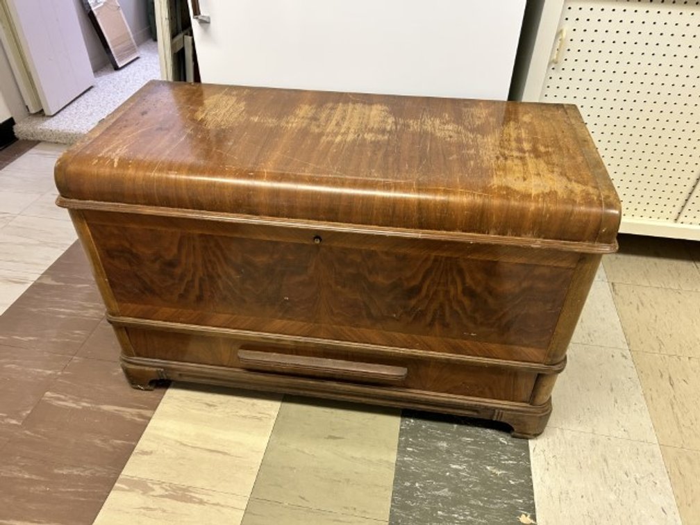 Antique Waterfall Cedar Lined Chest