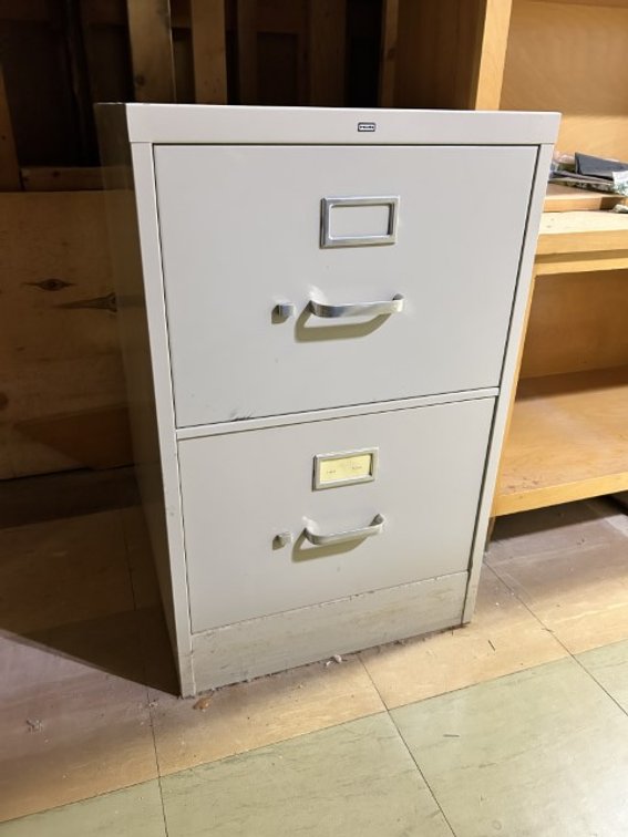 2 Drawer Metal File Cabinet