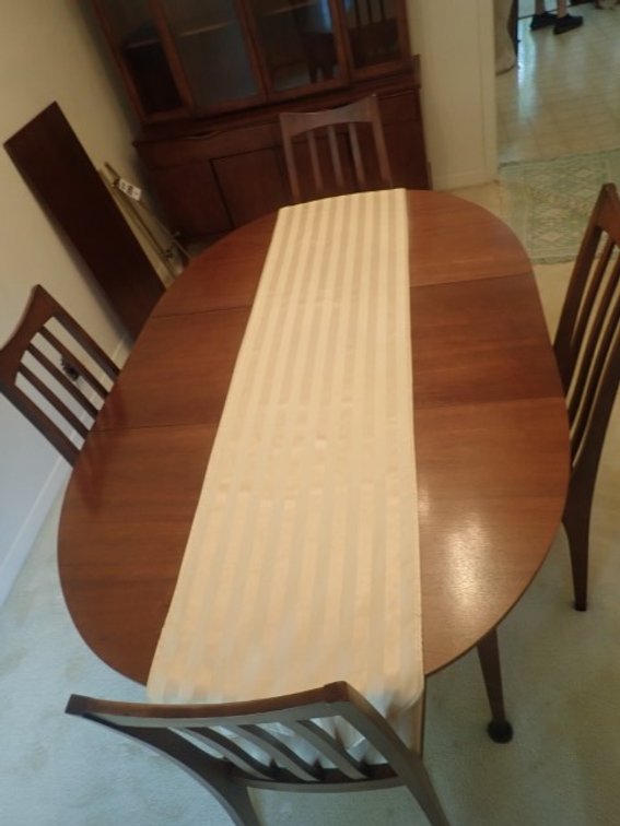 Kaufman MCM Dining Table and 4 Chairs