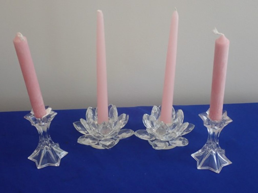 Large Lotus Flower Candle Holders Plus
