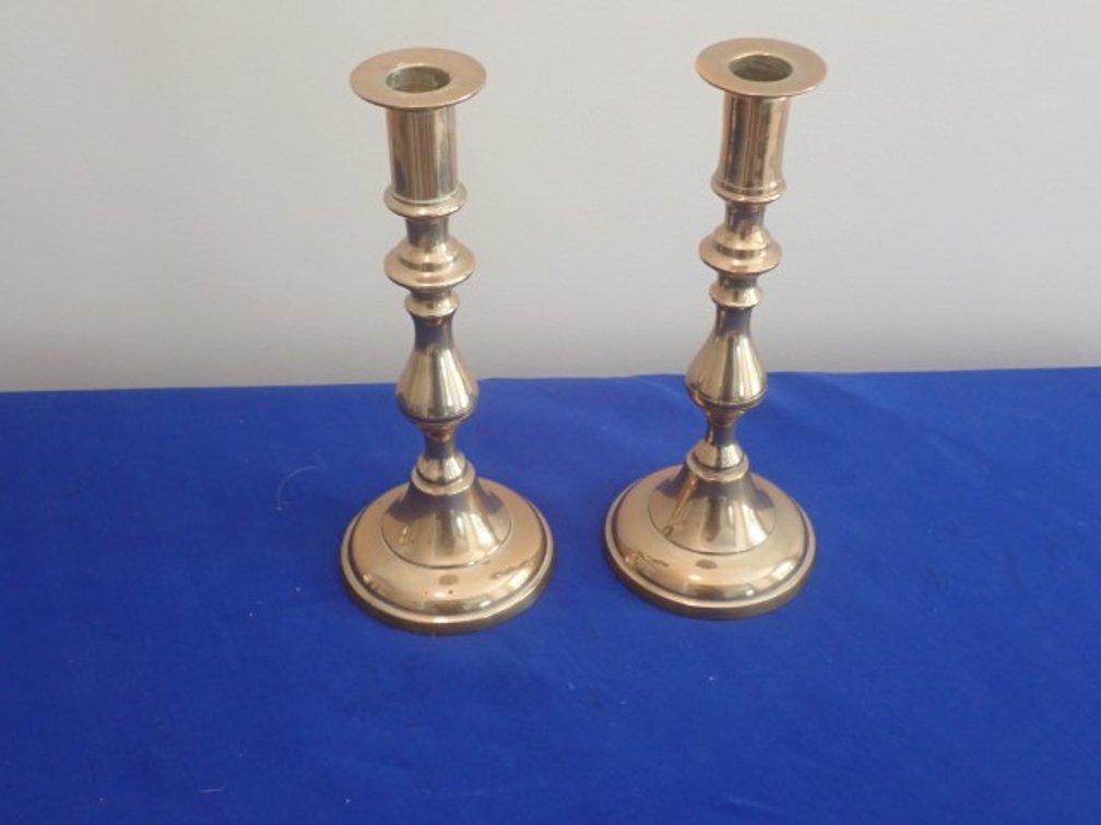 9.5" Brass Candlesticks
