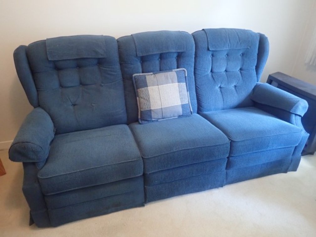 Lazy Boy Blue Lounge Set for Den or TV Room