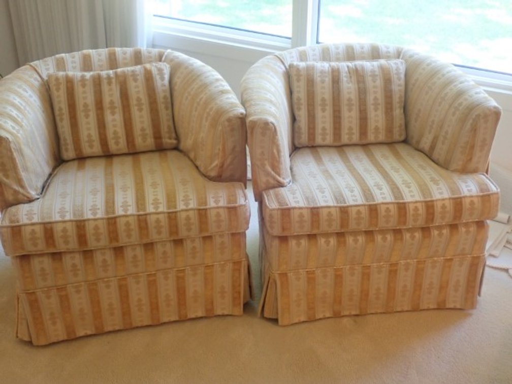 Matching Tub chairs in golds