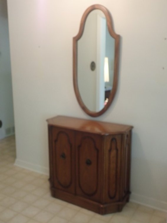 Sebastian Hall Entry Cabinet and Mirror