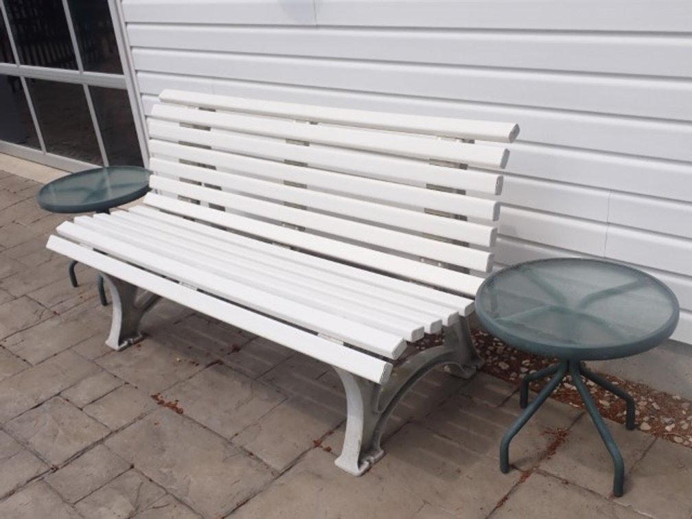 Outdoor Park Bench & Tables