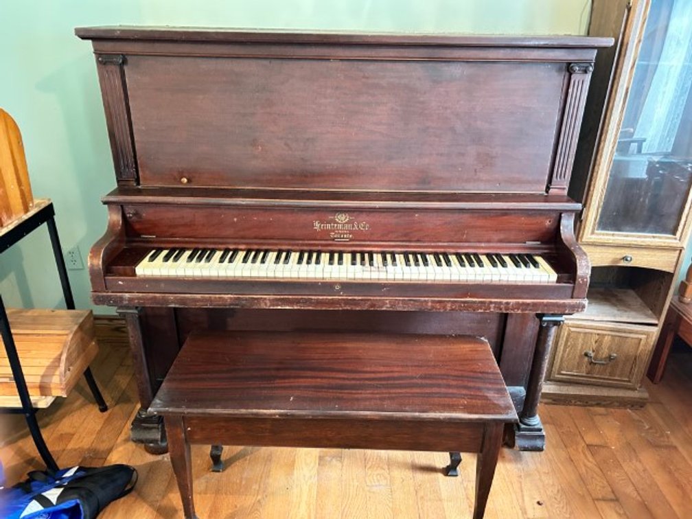 Vintage Heintzman & Co. Upright Piano