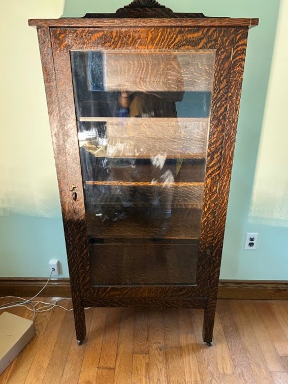 Antique Glass China Cabinet