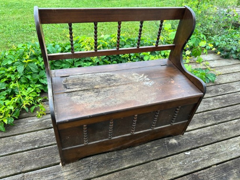 Antique Wooden Deacon's Bench
