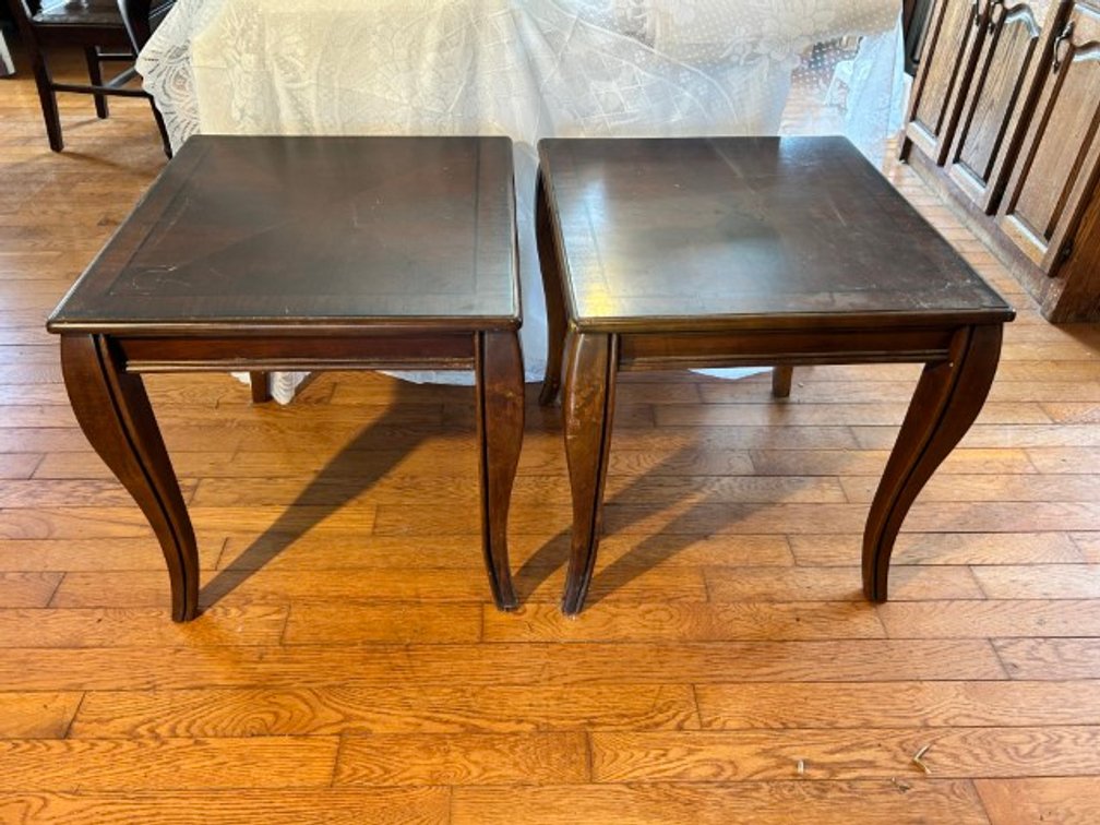 Pair of Wood Side Tables