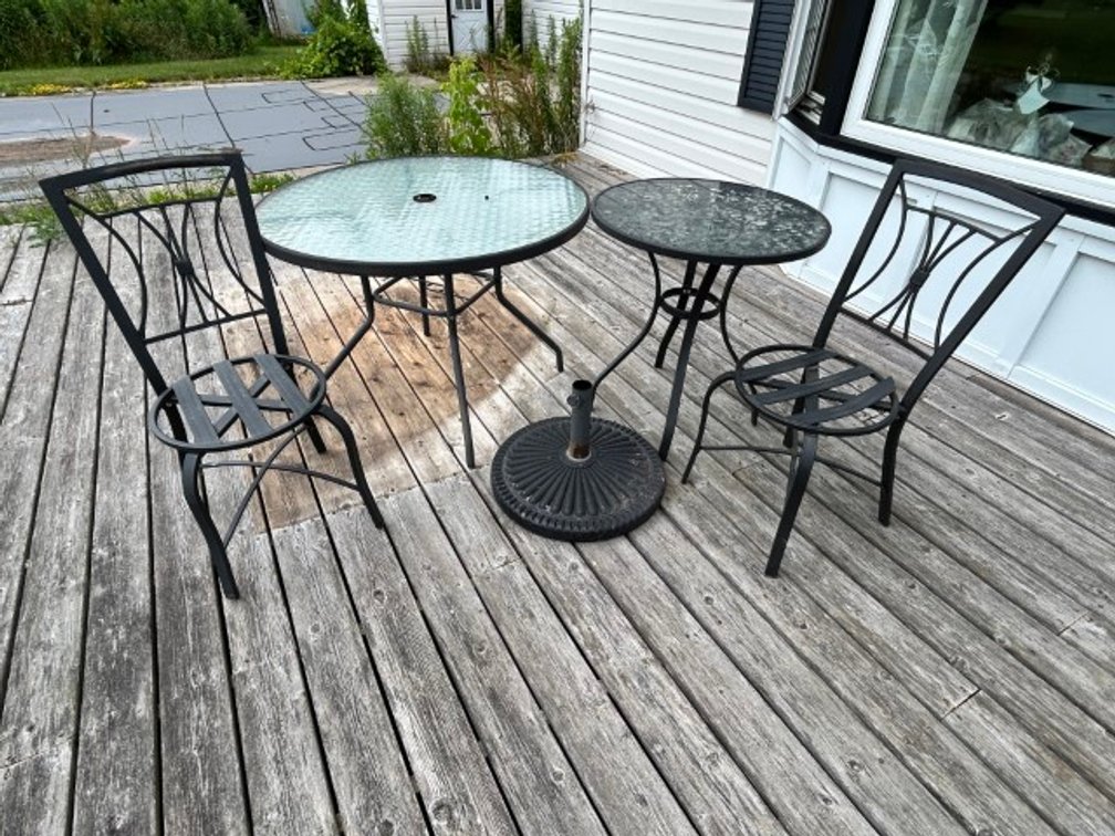 Metal & Glass Patio Furniture