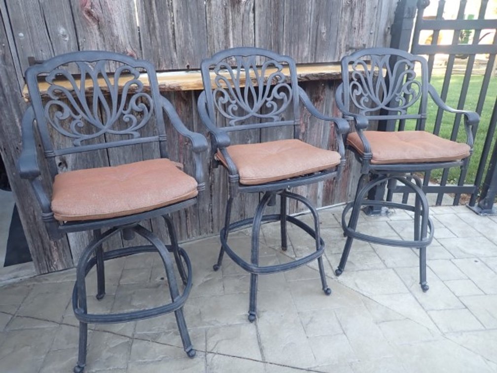 Cast Aluminum Bar Stools