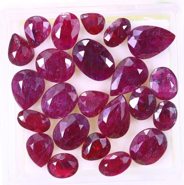 Red Ruby gemstone PARCEL
