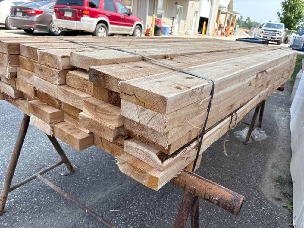2" x 6" x 8' White Cedar Lumber