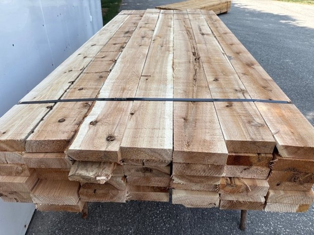 2" x 6" x 8' White Cedar Lumber