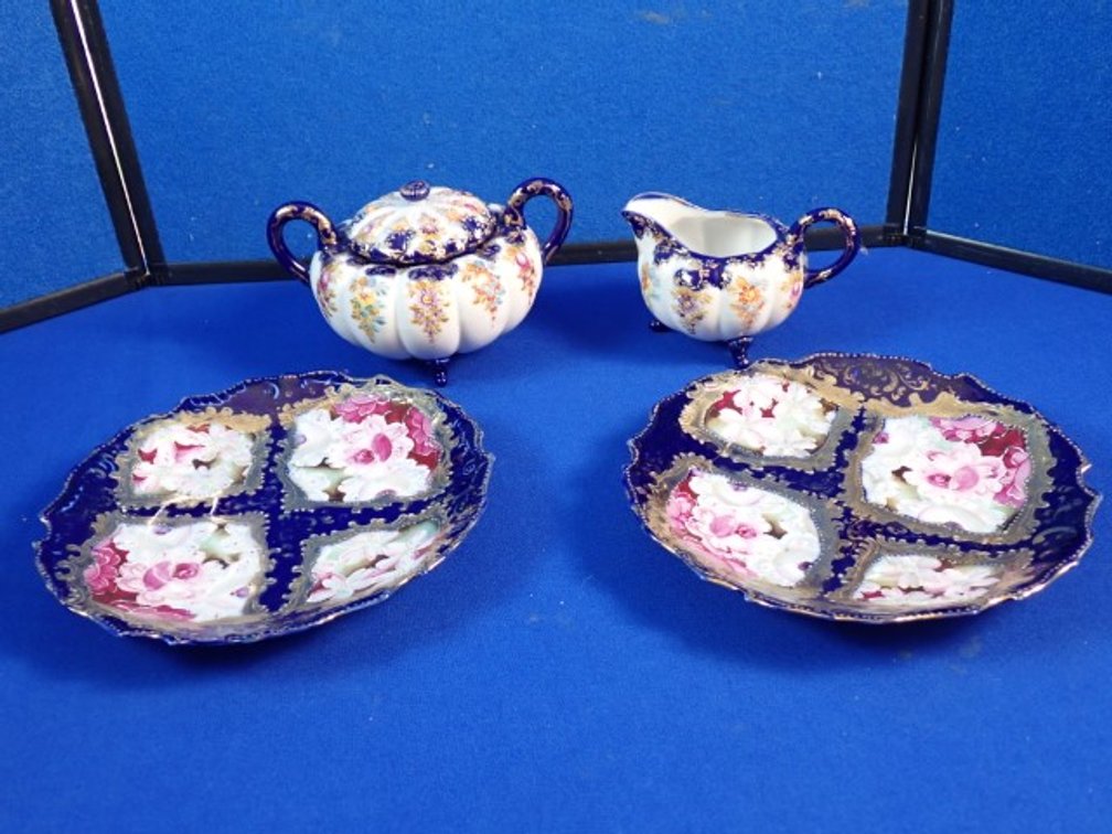Vintage Kutani-Style Tea Serving