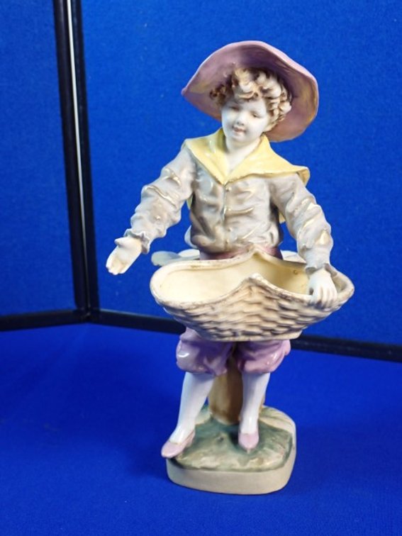Vintage Porcelain Gardener Boy