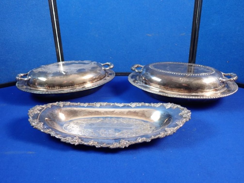 Vintage Silver Plate Serving Dishes