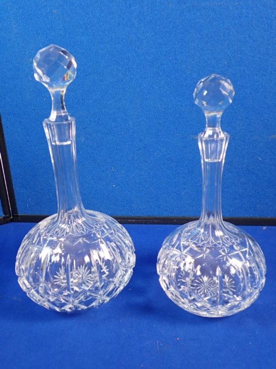 Crystal Pinwheel Decanters