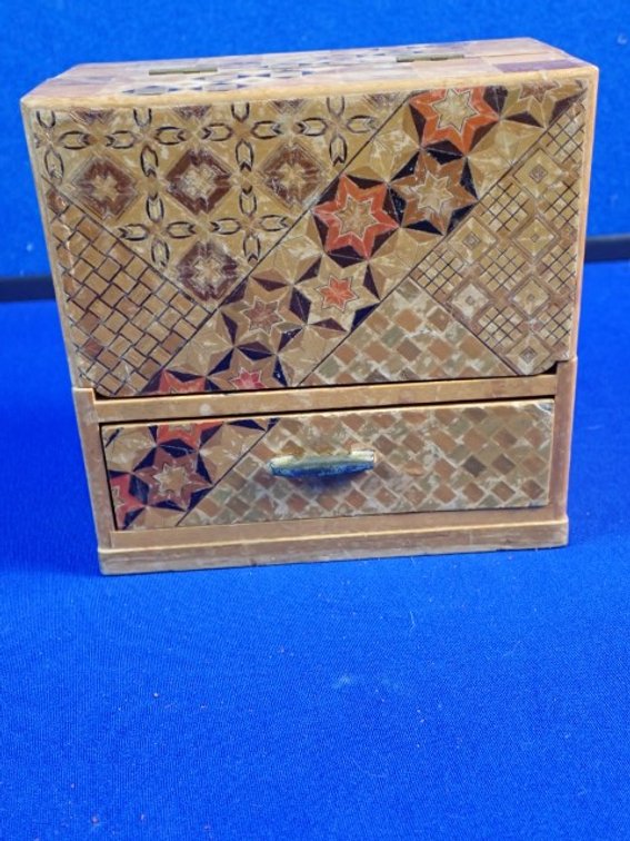 Japanese Yosegi Wood Jewelry Box