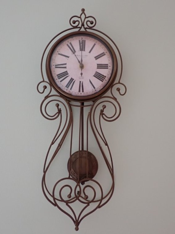 Vintage Style Wrought Iron Wall Clock