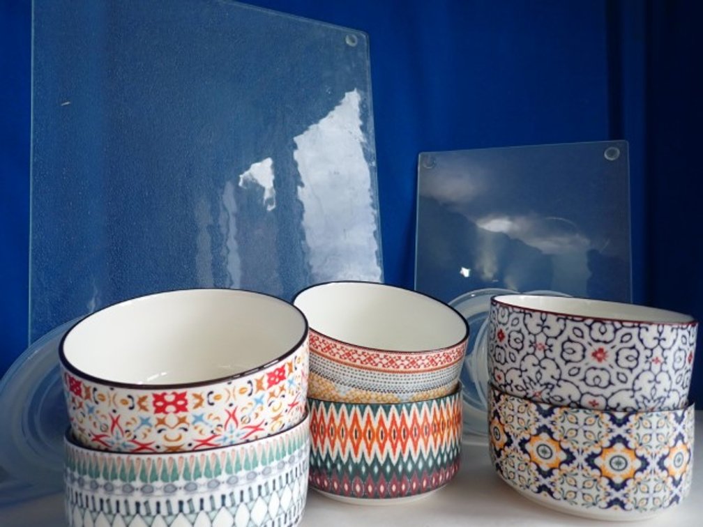Signature Housewares Stoneware Bowls With Lids
