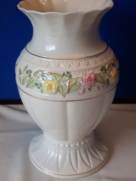 Belleek Classic Rose Bouquet Vase