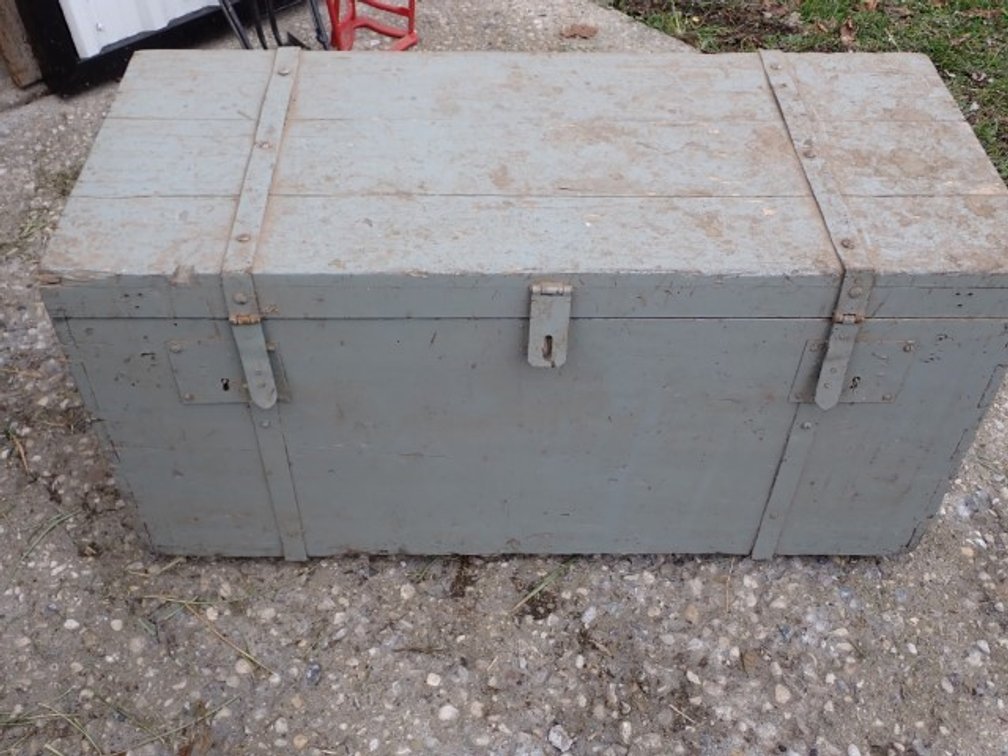Antique/Vintage Wooden Trunk