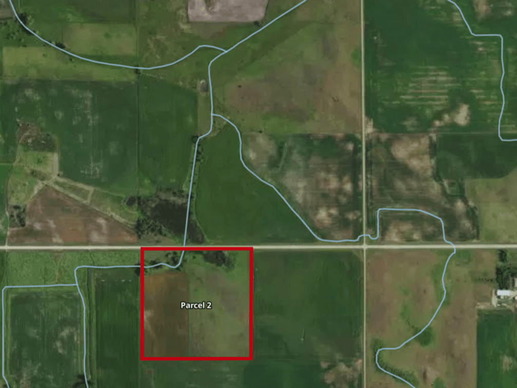 40.48 Surveyed Acres, 33.45± Tillable (FSA) Acres, located in the NW1/4 of the NE1/4, Section 27, Twp 119, Range 46, Walter Twp, Lac qui Parle Co, MN