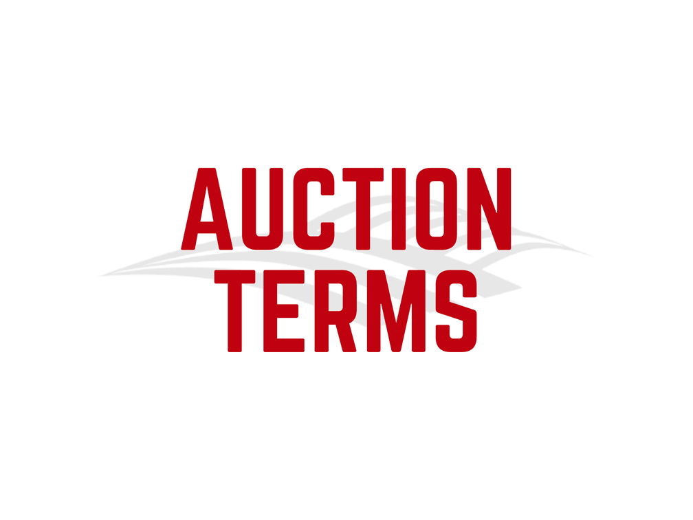 Auction Terms | Greseth