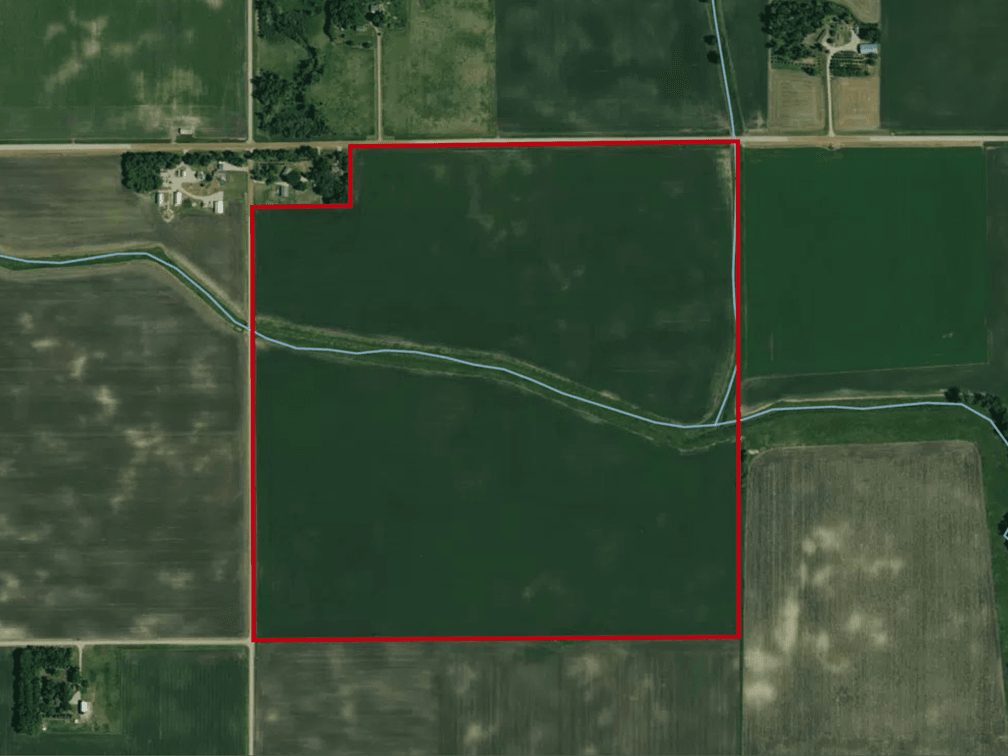 158.16 Surveyed Acres, 146.07± Tillable Acres (per FSA) part of the NW1/4 of Section 9, Township 117, Range 35, Roseland Township, Kandiyohi County, Minnesota.