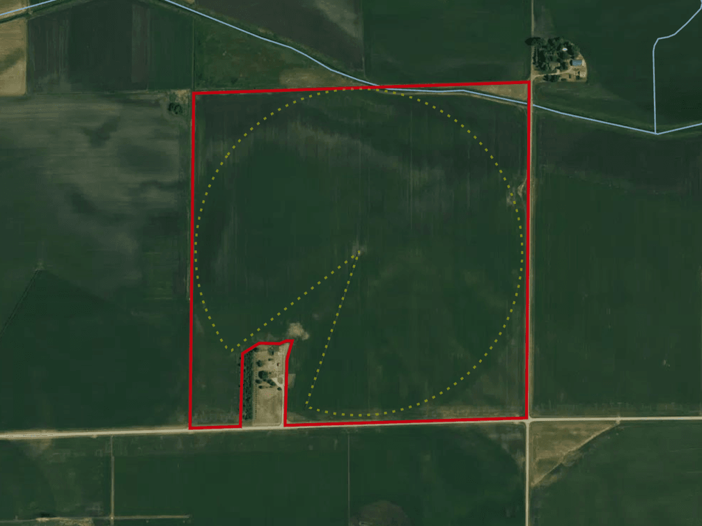 155± Deeded Acres, 147.67± Tillable Acres (per FSA) part of the NE1/4 of Section 7, Township 123, Range 34, Crow River Township, Stearns County, Minnesota.