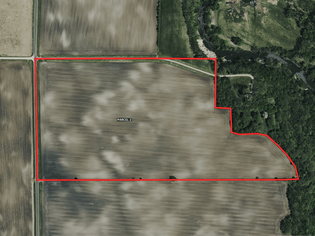 Parcel 2 - 67.96± Surveyed Acres, 65.13± Tillable (FSA) Acres, located in part of the N 1/2 of the NW 1/4 and the NW 1/4 of the NE 1/4 of Section 8, Township 115, Range 38, Hawk Creek Township, Renville County, Minnesota.