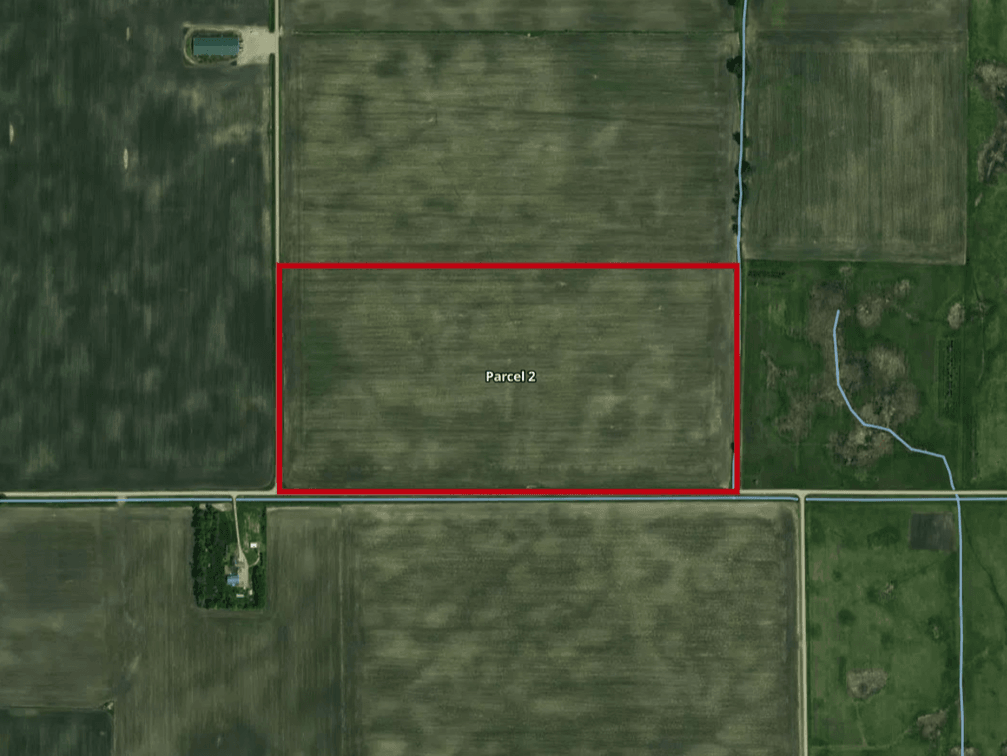 Parcel 2 - 80.05± Surveyed Acres, 76.79± FSA Tillable Acres, CPI = 91.1, Government Lot 4 and the SE¼ of the SW¼ of Section 31, Township 125 North, Range 43 West, Pepperton Township, Stevens County, Minnesota.