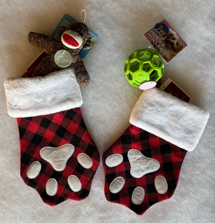 15.5" Kong Paw Stocking Duo