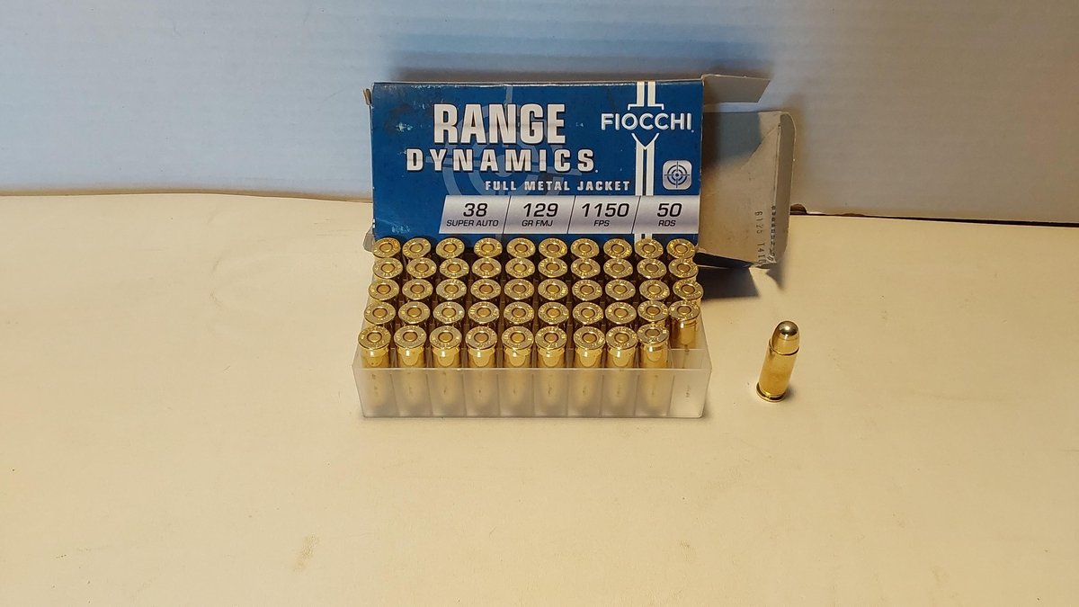 38 Super Auto 129 Grain (50 Rounds)