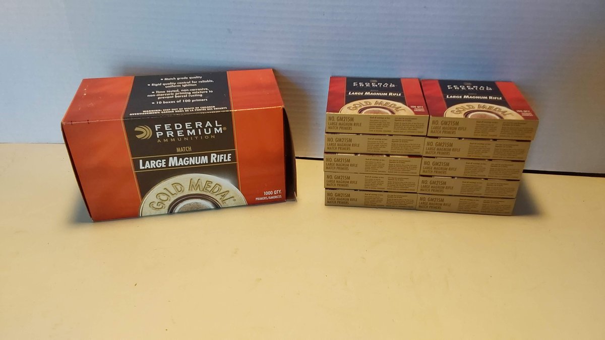 1000 Large Magnum Rifle Match Primers