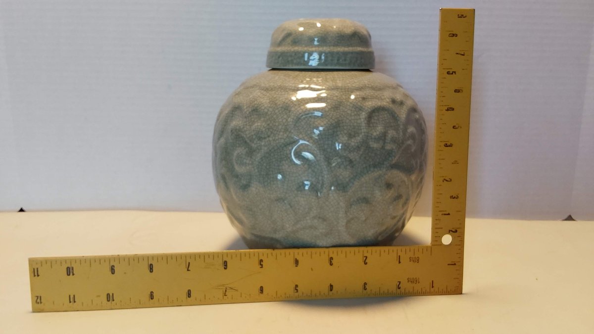 Green Celadron Jar