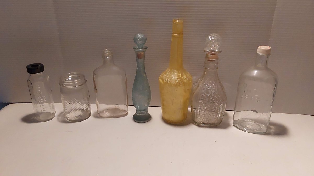 Assorted Glass Bottles