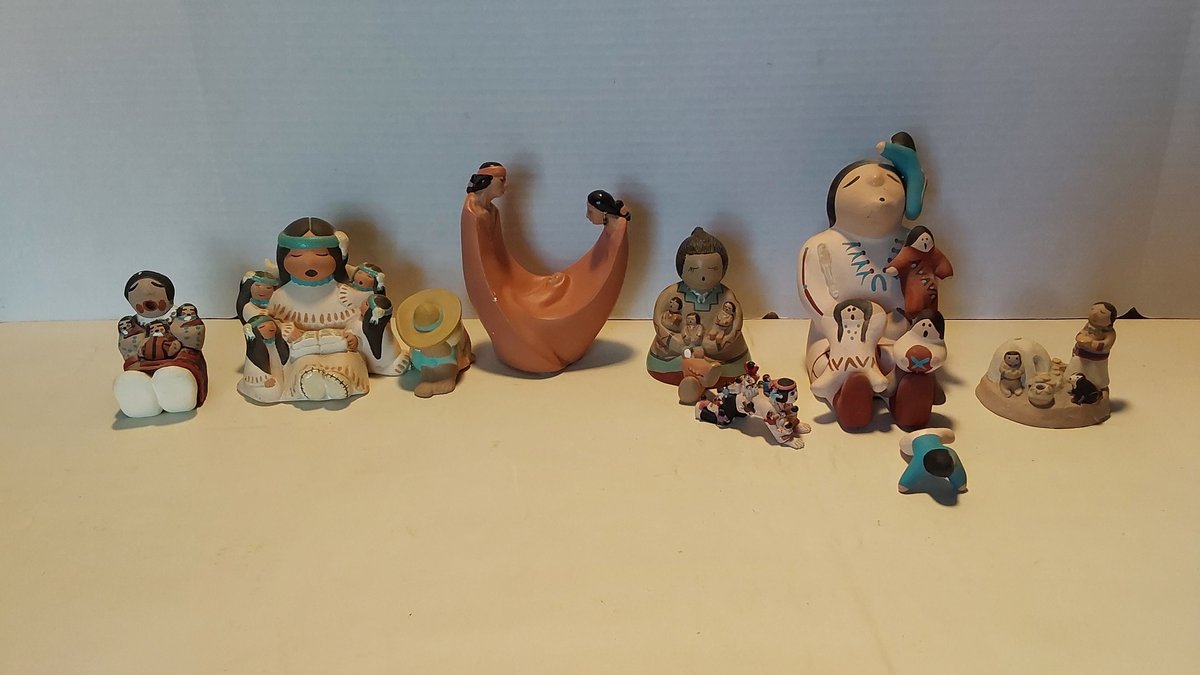Native American Style "Story Teller" Figurines