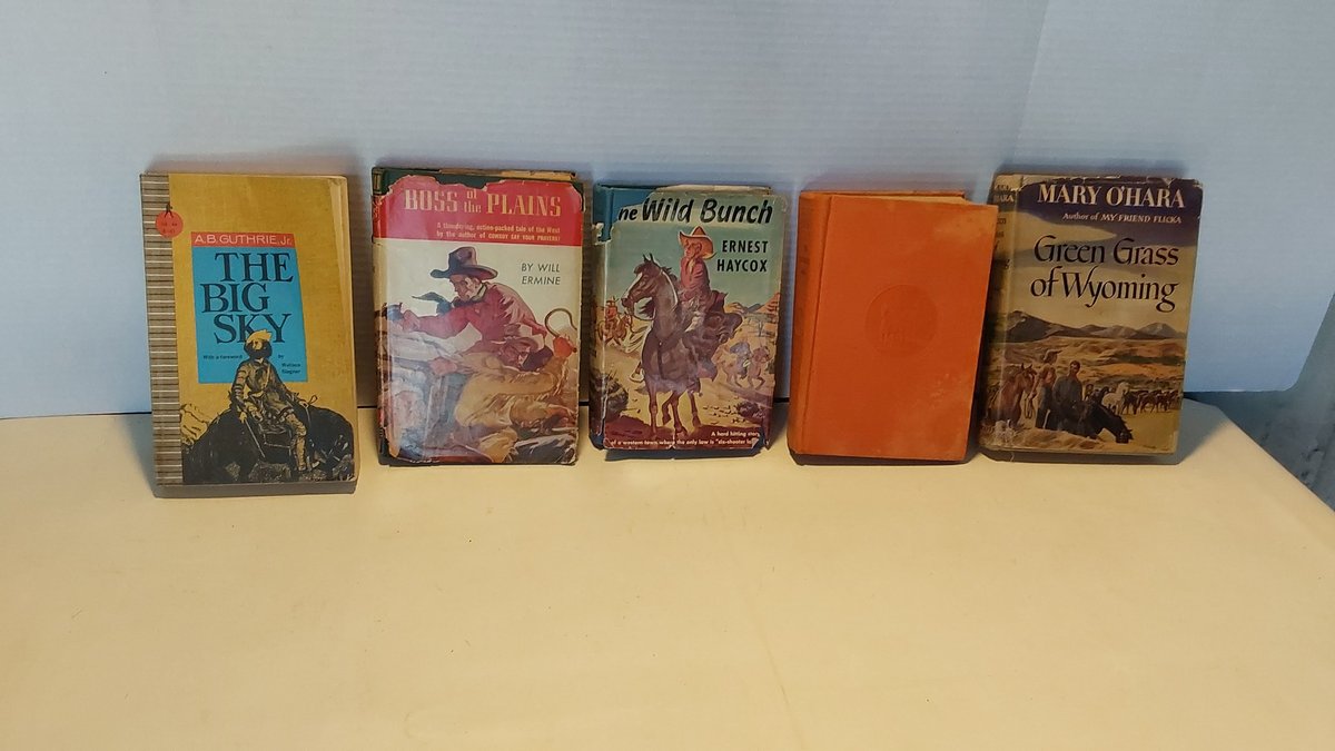 Vintage Western Books(4 are Hard back)