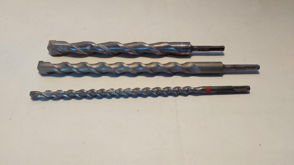 (3) Concrete Drill Bits(1 is new)