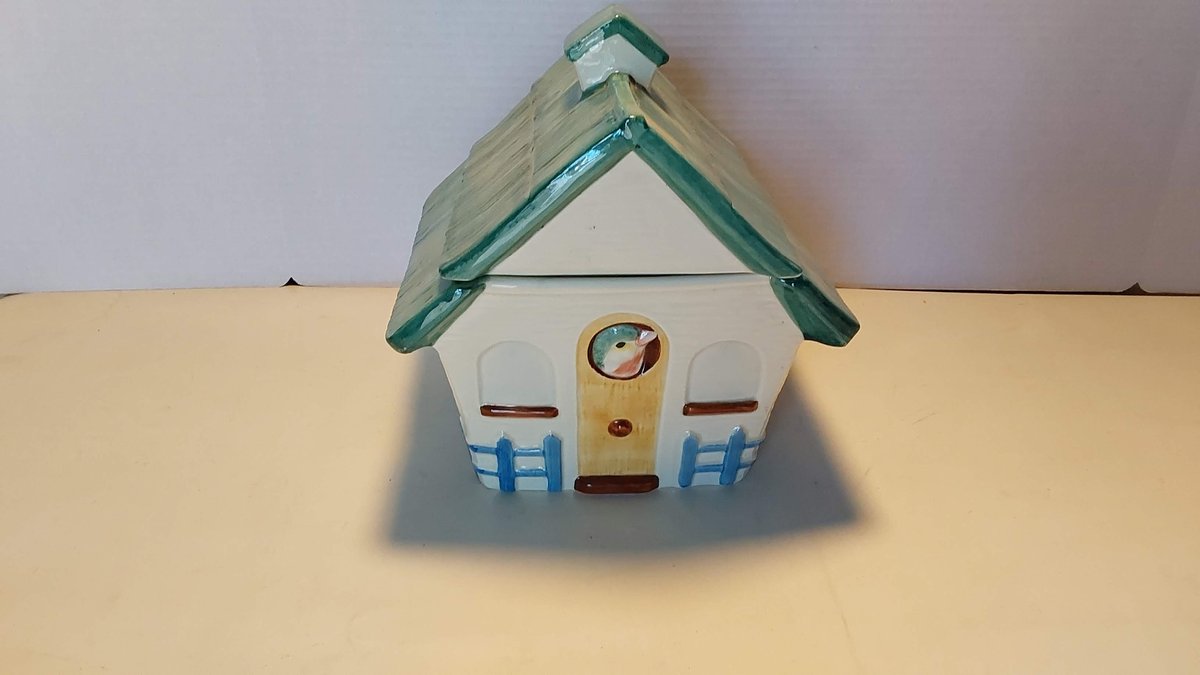 Ceramic House Cookie Jar