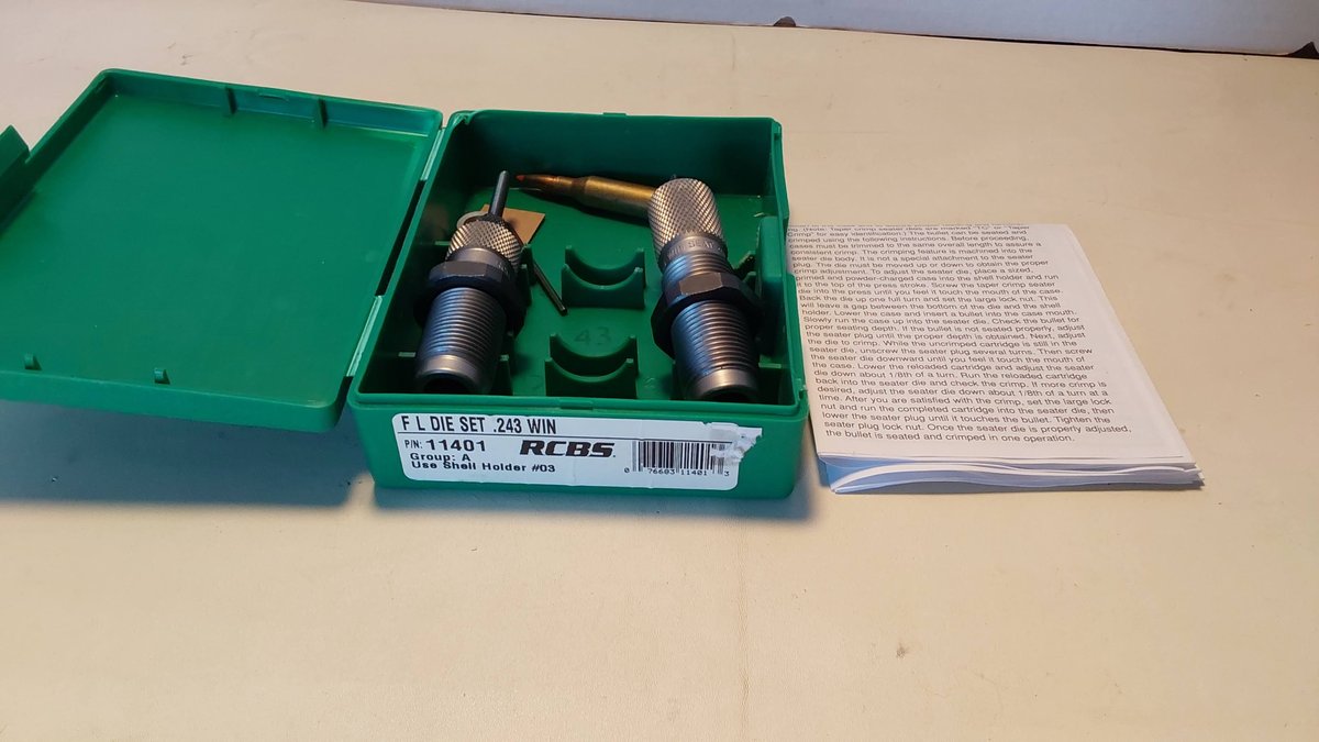 RCBS 243 WIN Die Set