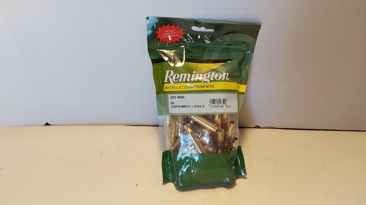 Remington 243 WIN Unprimed Cases(50 Casings)